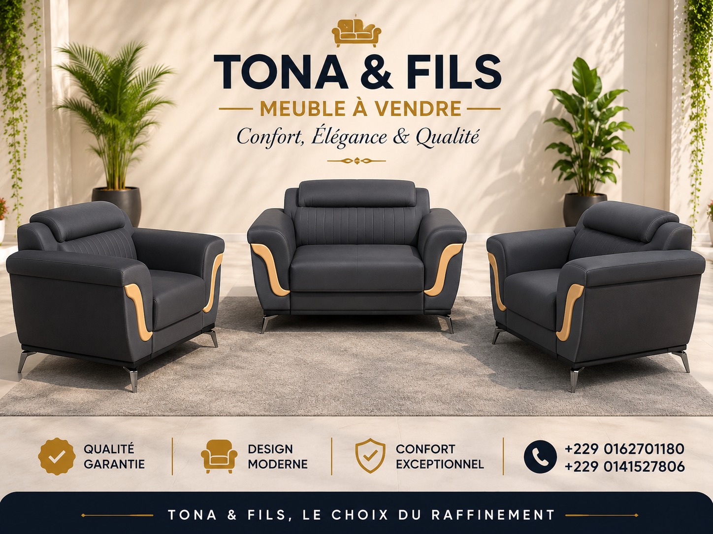 Fauteuil assorti